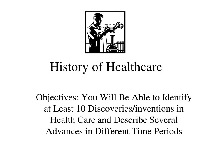 history of healthcare