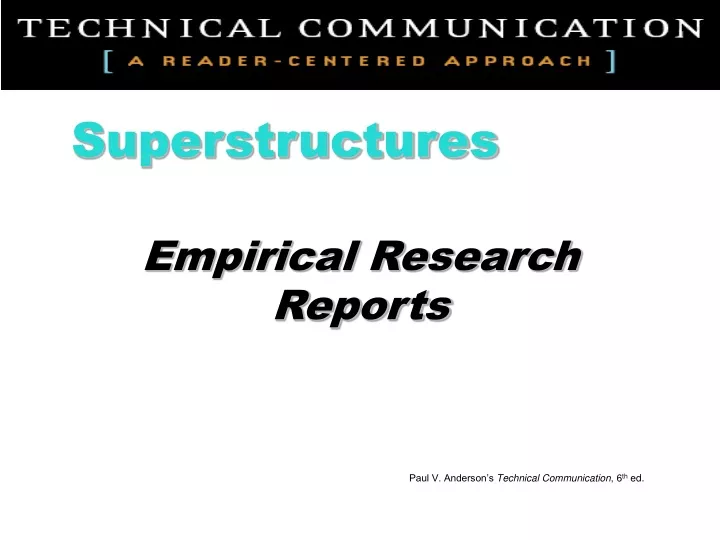 empirical research reports