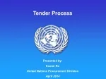 Tender Process - slide 1