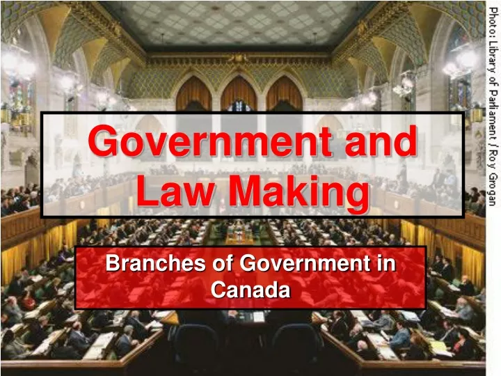 government and law making