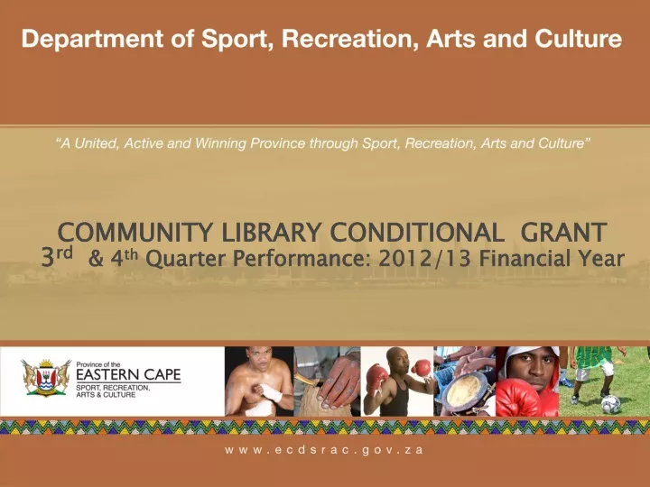 community library conditional grant