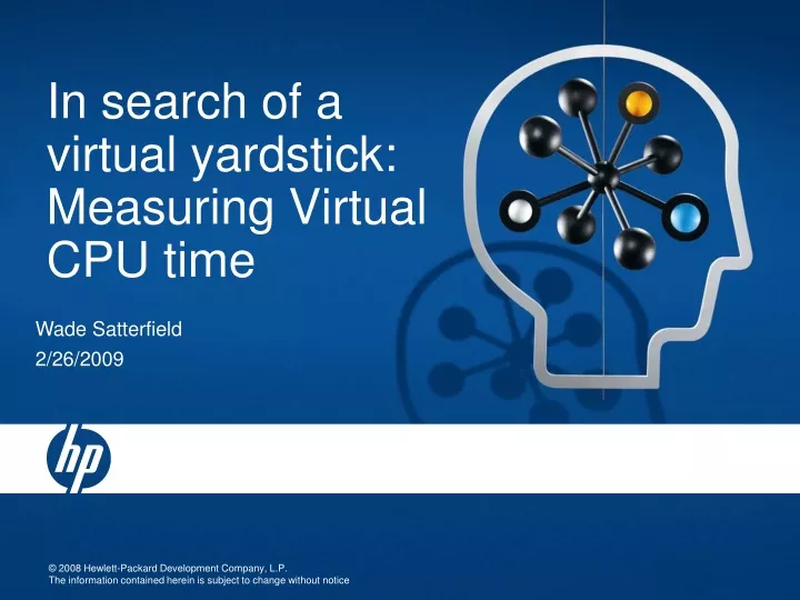 in search of a virtual yardstick measuring virtual cpu time