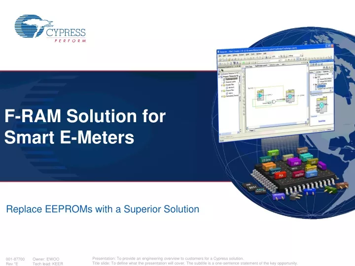 f ram solution for smart e meters