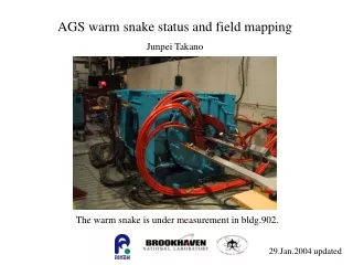 AGS warm snake status and field mapping