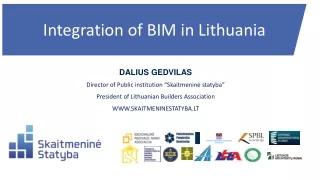 Integration of BIM in  Lithuania