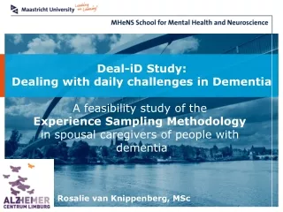 Deal-iD Study: Dealing with daily challenges in Dementia A feasibility study of the