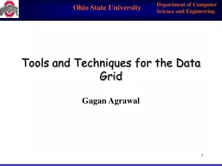 Tools and Techniques for the Data Grid