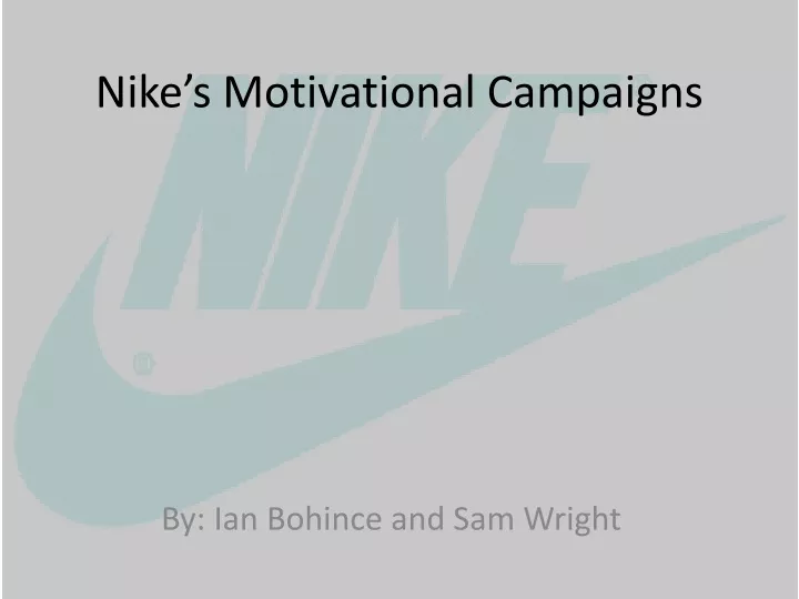 nike s motivational campaigns