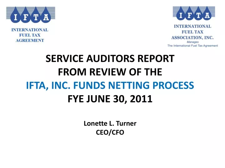 service auditors report from review of the ifta