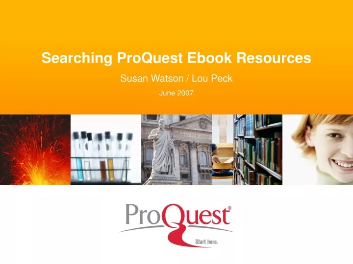 searching proquest ebook resources susan watson