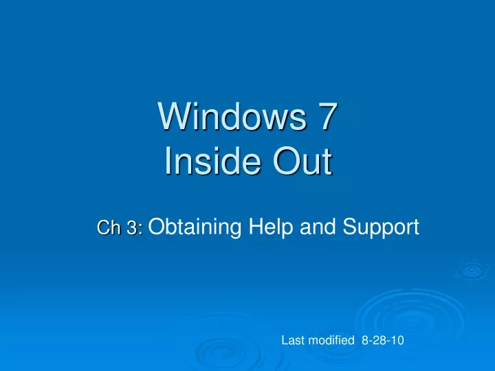 windows 7 inside out