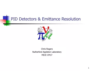 PID Detectors &amp; Emittance Resolution