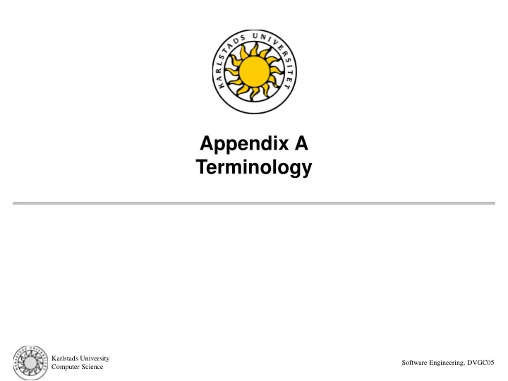 appendix a terminology