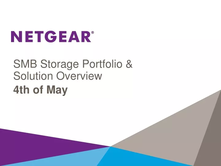 smb storage portfolio solution overview