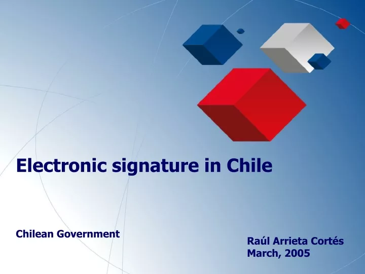 electronic signature in chile chilean government