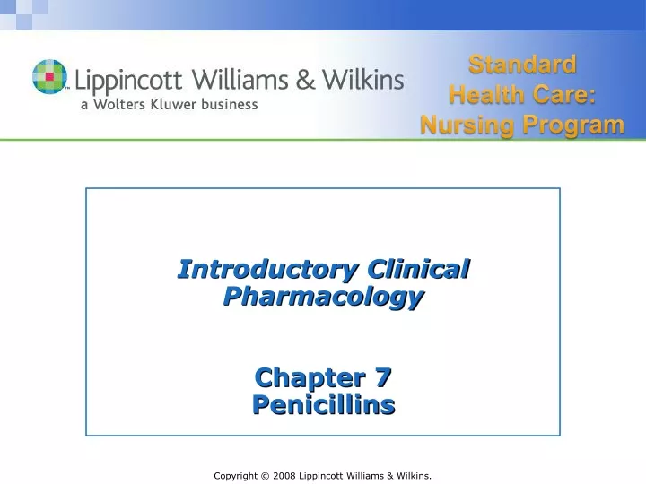 introductory clinical pharmacology chapter 7 penicillins