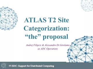 ATLAS T2 Site Categorization: “ the ”  proposal