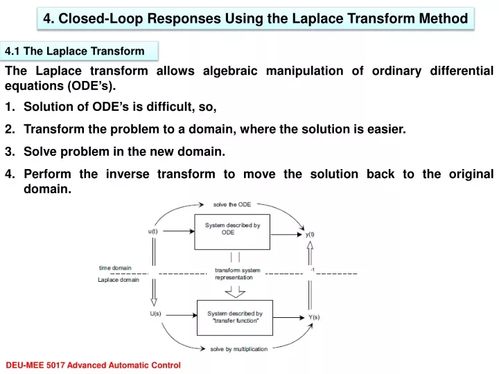 4 closed loop responses using the laplace