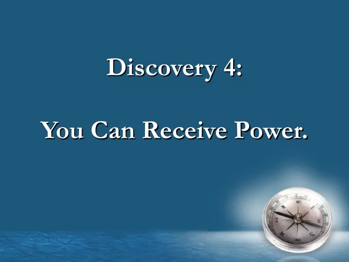 discovery 4 you can receive power