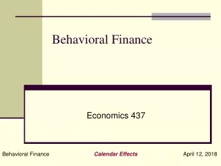 Behavioral Finance