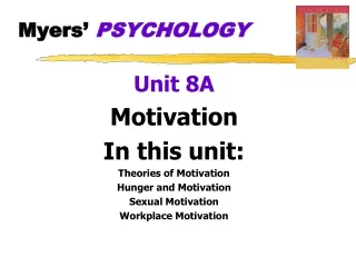 Myers’  PSYCHOLOGY