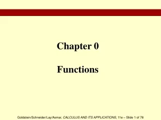 Chapter 0 Functions