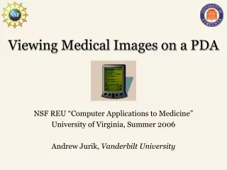 Viewing Medical Images on a PDA