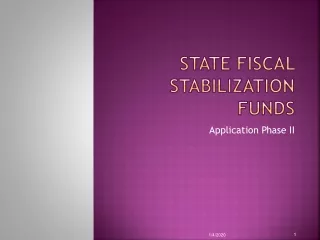 State Fiscal Stabilization Funds