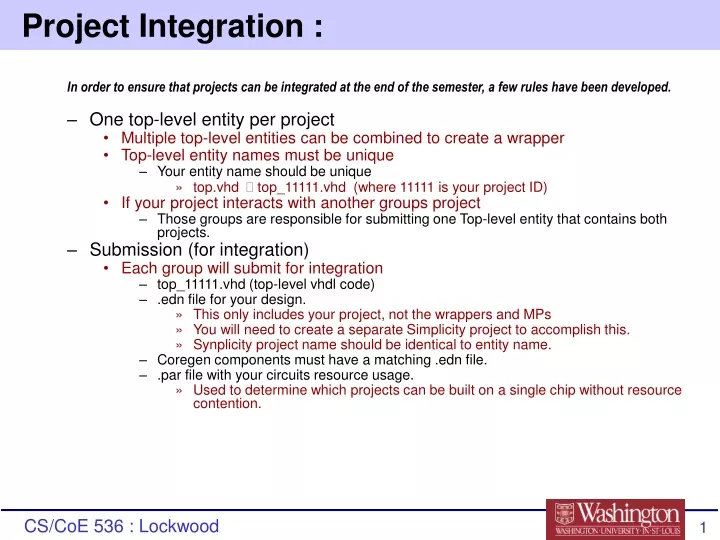 project integration