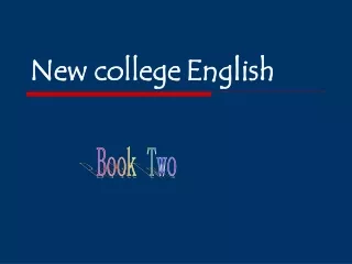 New college English