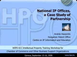 WIPO-ICC Intellectual Property Training Workshop for