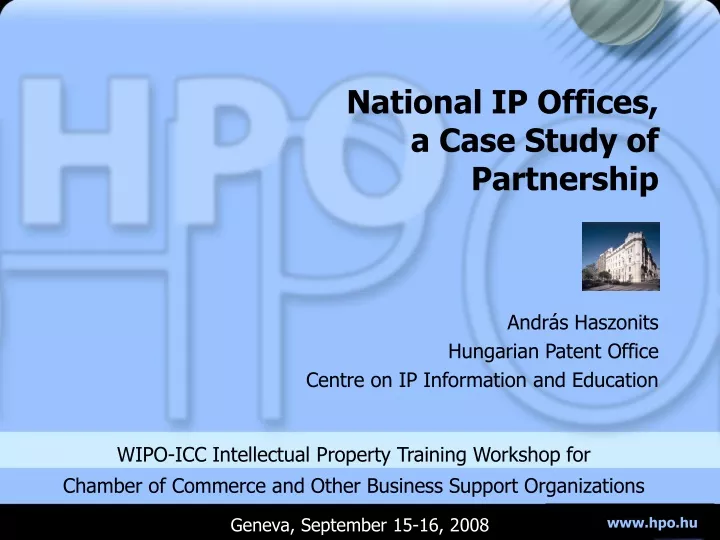 national ip offices a case study of partnership