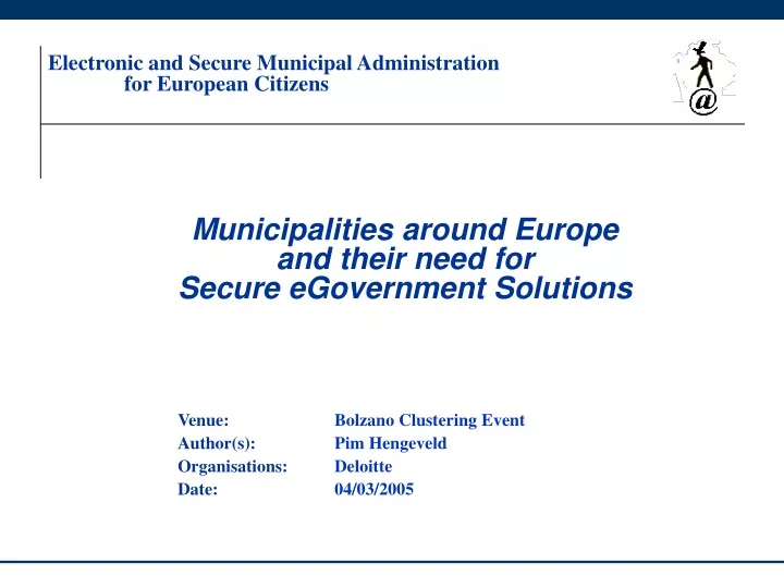 electronic and secure municipal administration