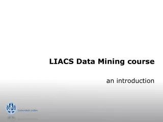 LIACS Data Mining course