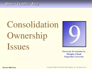 Consolidation Ownership Issues