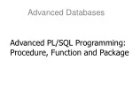 Advanced Databases - slide 1