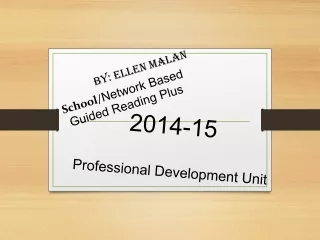2014-15 Professional Development Unit