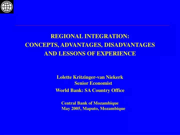 regional integration concepts advantages