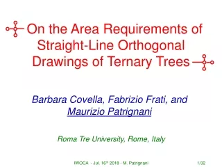 On the Area Requirements of  Straight-Line Orthogonal Drawings of Ternary Trees
