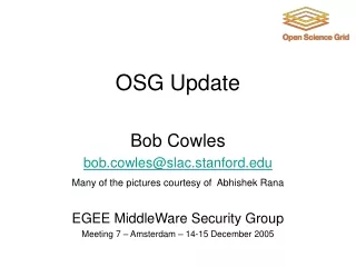 OSG Update
