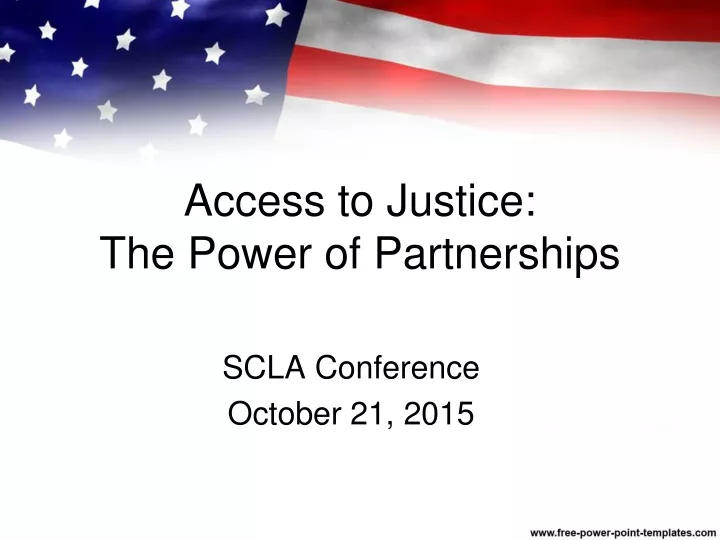 access to justice the power of partnerships