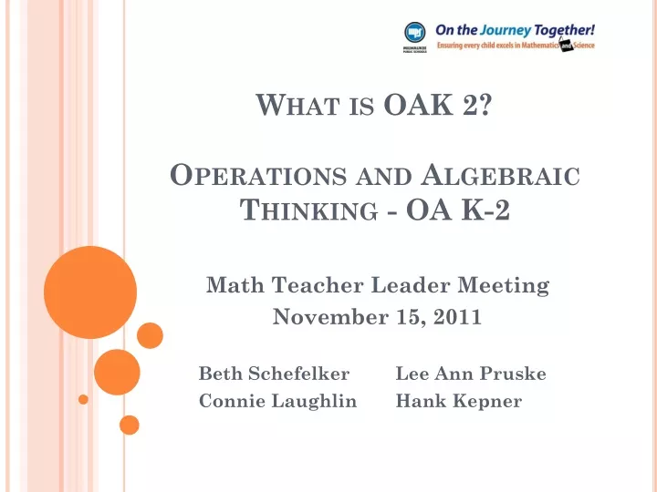 what is oak 2 operations and algebraic thinking oa k 2