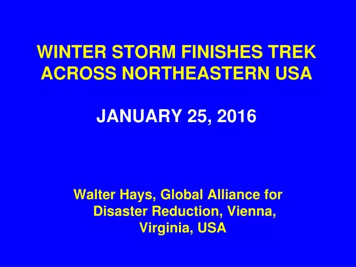 winter storm finishes trek across northeastern usa january 25 2016