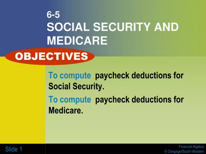 6 5 social security and medicare