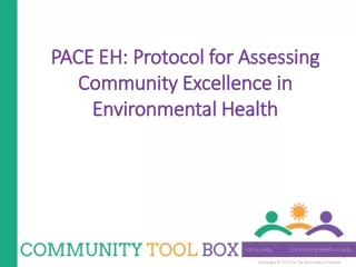 PACE EH: Protocol for Assessing Community Excellence in  Environmental Health
