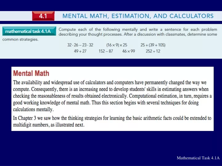 mathematical task 4 1a
