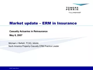 Market update – ERM in Insurance