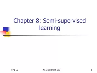Chapter 8: Semi-supervised learning