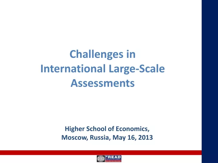 challenges in international large scale assessments