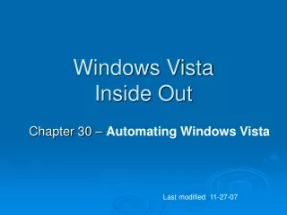 Windows Vista Inside Out